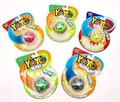 Get the yoyo ball with wrist band game toy and have a blast playing with the coolest spinner toy for kids and adults. Amazon Com Big Time Toys Yoyo Ball Party Pack Of 5 As Seen On Tv Assorted Colors And Patterns Automatically Returns To You Never Needs Rewinding Create Tricks Instructions Included Toys
