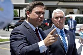 Florida's governor introduced proposed legislation on monday that would would implement new criminal offenses and penalties for individuals involved in violent or disorderly assemblies, among other points. Covid Florida Governor Ron Desantis Failing Public Health Crisis