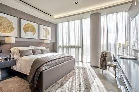 This bedroom pushed me harder than anything else in terms of design. Gray Modern Bedroom With Gold Art Hgtv