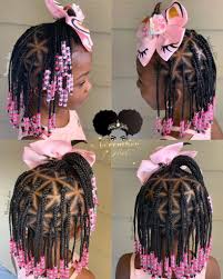 Feed in braids african hairstyle protects your natural hair and gives it breathing space to grow free of any chemicals and heat. Braids For Kids 50 Kids Braids With Beads Hairstyles