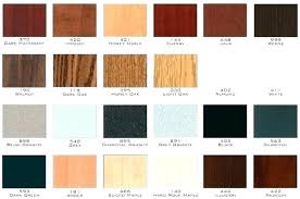 Wood Color Chart For Furniture Cherry Rgb Colored Filler