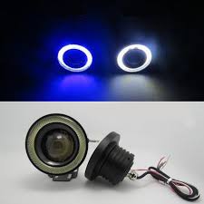 2 Pcs Lot Mobil Lampu Kabut Malaikat Mata 64mm 76mm 89mm 3200lm Universal Cob Led Drl Mengemudi Lampu Fog Fog Lamp Lampu 12 V With Images Car Lights Fog Lamps Light Angel