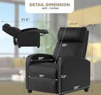 Amazon.com: Recliner Chair for Adults, Living Room Chairs ...