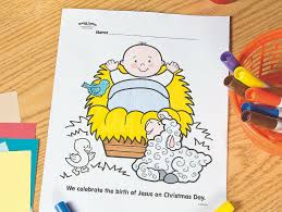 Coloringpages of animals jaguar animal coloring pages. Baby Jesus Free Printable Coloring Page Fun365