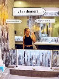 college student high protein dinners