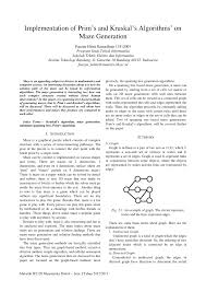 Makalah profil sekolah tugas pengantar pendidikan pak edy kurniadi by hsuharmoko. Pdf Implementation Of Prim S And Kruskal S Algorithms On Maze Generation