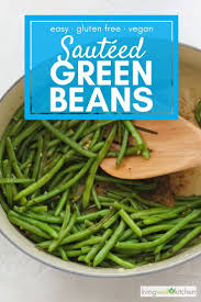 Sauteed Green Beans Made With Frozen Or Fresh Green Beans Recipe Yummy Sides Green Beans Green Bean Recipes