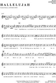 Hallelujah Querflote Jeff Buckley Leonard Cohen Pdf Noten Saxophon Noten Klarinette Noten Querflote Noten