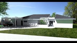 Maison Contemporaine De Plain Pied Avec Patio Central Laissant Penetrer La Vegetation Dans La Maison Maison Contemporaine Plan Maison Architecte Toiture Maison