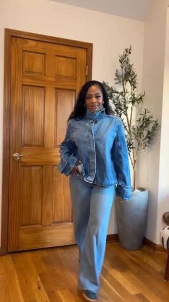This @zara denim jacket!!! High neck , can be used as a shirt also, paired  with my favorite denim ! , Sneakers @adidasoriginals , Jeans @abercrombie ,  Bag Balenciaga ( FOR SALE) , Comment SHOP below ...