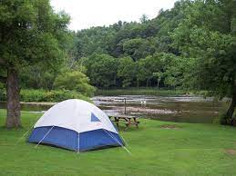 Tent Site With River View Camping Places Tent Site New River