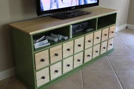 The second i saw the benchwright tv stand in the pottery barn catalog, i fell in love with it. Apothecary Media Console Ana White