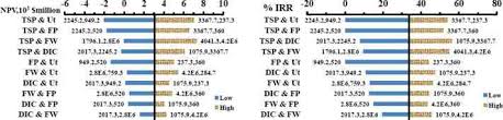 Npv Two Factor Tornado Chart For Option 7 Irr Two Factor