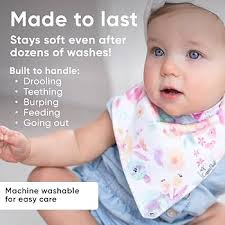 Amazon.com: Copper Pearl 4 Pack Soft Cotton Baby Bibs for Drooling and  Teething, Absorbent Drool Bibs for Baby Girl and Boy, Adjustable to Fit  Newborns to Toddlers, Tons of Styles (Bloom) :