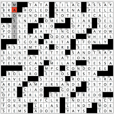 Rex Parker Does The Nyt Crossword Puzzle Attire For Bond Villain Ernst Stavro Blofeld Sun 9 9 18 Bullet 1950s Fashion Fad Big Name In Water Filters Man Just After