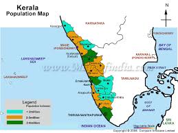 Kerala district map district of kerala map kerala political map. Kerala Population Map 2001 Showing Districts With Different Population Categories