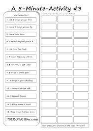 A 5 Minute Activity 3 English Activities Teaching English Teaching