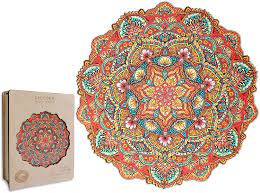 Children's puzzles should be well sanded, but the components can be painted in bright, durable acrylic or vanished to preserve the wood. Unicorn Wood Wooden Puzzles Mandala Patterns Adults For Puzzl Famous