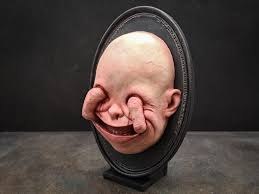 Creepy Smiling Baby, Horror Wall Decor