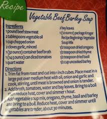 I Love The Kroger Brand Frozen Vegetable Soup Mix It Is Super Convenient When Making Vegetable Soup Vegetable Beef Barley Soup Frozen Vegetables Soup Mixes