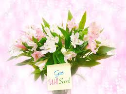 Get well soon bouquet of flowers images. Bouquet Of Pink And White Flowers On Pink Glitter Bokeh Background With Word Get Well Soon Stock Photo Picture And Royalty Free Image Image 61331180