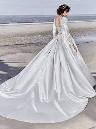 Long sleeve satin ball gown wedding dress. Wedding Dresses Bridal Gowns Ball Gown Wedding Dress Wedding Dresses Wedding Dress Long Sleeve
