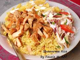 Shawarma Rice Fauzia S Kitchen Fun Shawarma Shawarma Recipe Shawarma Rice Recipe