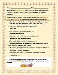 These funny questions are neither personal nor political, so they won't make anyone uncomfortable. 8th Grade Halloween Examinations Quizzes Teachers Pay Teachers