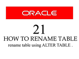 Sql Tutorials 21 How To Rename Table In Sql Using Alter Table Statemnt Sql Tutorial Sql Tutorial