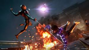 Miles morales, playstation 5, dark background, 2020 games, games, #1490 for free download. Marvel S Spider Man Miles Morales Is Also Coming To Ps4 Ps5 Ultimate Edition Includes First Game S Remaster