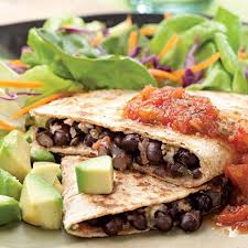 Black Beans Or Pinto Beans In Burrito Black Bean Quesadillas Recipe Quick Vegetarian Meals Vegetarian Recipes Healthy Recipes