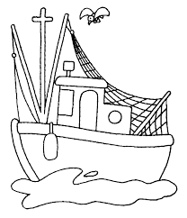 1200 x 927 file type: Fishing Boat Coloring Pages Coloring Home