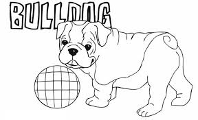 Download dog coloring sheets for free. Cute Little American Bulldog Puppy Coloring Page For Kindergarten Puppy Coloring Pages Dog Coloring Page Animal Coloring Books