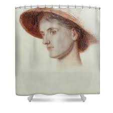 Study Of The Artist's Wife Edith Shower Curtain