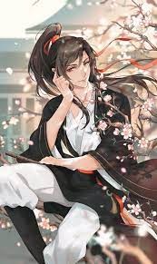 One who is fond of forest or forest scenery; Pin By Nemophilist On Mxtx Handsome Anime Handsome Anime Guys Fantasy Art Men
