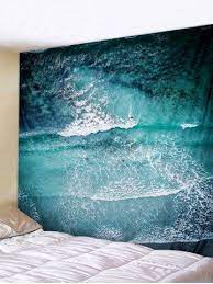 Wall hangings (493) wall scrolls (244) wall tapestries (43) woven tapestries (8) color. Wall Hanging Art Ocean Waves Print Tapestry Tapestry Wall Art Ocean Tapestry Wall Tapestry Bedroom