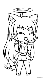 Download and print these gacha life coloring pages for free. Cute Angel Gacha Life Coloring Pages Printable