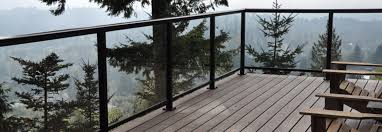 Black Aluminum Deck Railing Baluster Image Result For Deck Glass Railing With Top Rail In Black Black Aluminum Deck Railings Glass Railing Deck Deck
