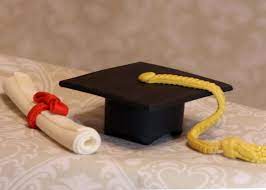 Fondant Graduation Cap And Diploma Graduation Cakes Graduation Cap Cake Cap Cake