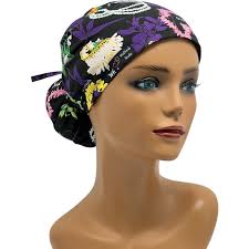 Ava Ponytail Scrub Cap, Ava ponytail scrub cap for women, Ponytail scrub  cap, Scrub cap for women, surgical cap, nurse scrub cap