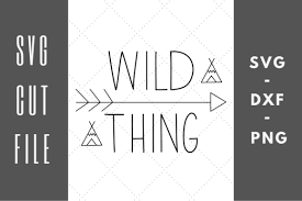 Download Wild Thing Cut File For Cricut Graphic By Abigail Burt Designs Creative Fabrica PSD Mockup Templates