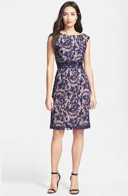 Adrianna Papell Lace Overlay Sheath Dress Regular Petite Fashion Pleated Skirt Dress Petite Dresses