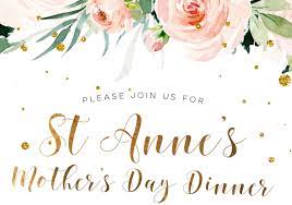 Mother's day is celebrated on the second sunday of may in australia and there is no better way to say 'thank you' to your mum than with a luxury hamper. St Anne S Mothers Day Dinner 2021 Trybooking Australia