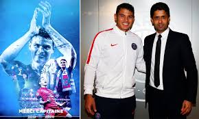 Nasser al khelaifi playing tennis. Psg President Nasser Al Khelaifi Pays Tribute To Legendary Thiago Silva Daily Mail Online