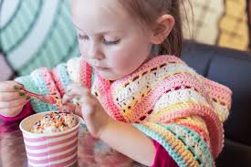 Tutti Frutti Girls Poncho: Crochet pattern