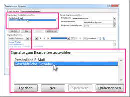 So können sie standardsignaturen konzipieren bilder und möchten sie eine signatur ändern, gibt es hierzu in outlook zwei benutzerfreundliche alternativen Andern Der E Mail Signatur Outlook