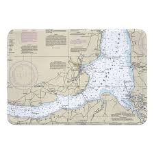 Nc Edenton Nc Nautical Chart Memory Foam Bath Mat Memory Foam Bath Mats Memory Foam Bath Rugs Nautical Chart