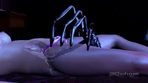 Un extraterrestre baise une fille nue dans le noir (dessin animé porno en  3D)