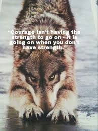 I breathe in my courage and exhale my fear. That S Me Warrior Quotes Wolf Quotes Lone Wolf Quotes