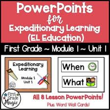 Expeditionary Learning El Education Module 1 Unit 1 Powerpoints Expeditionary Learning Education Word Wall Cards
